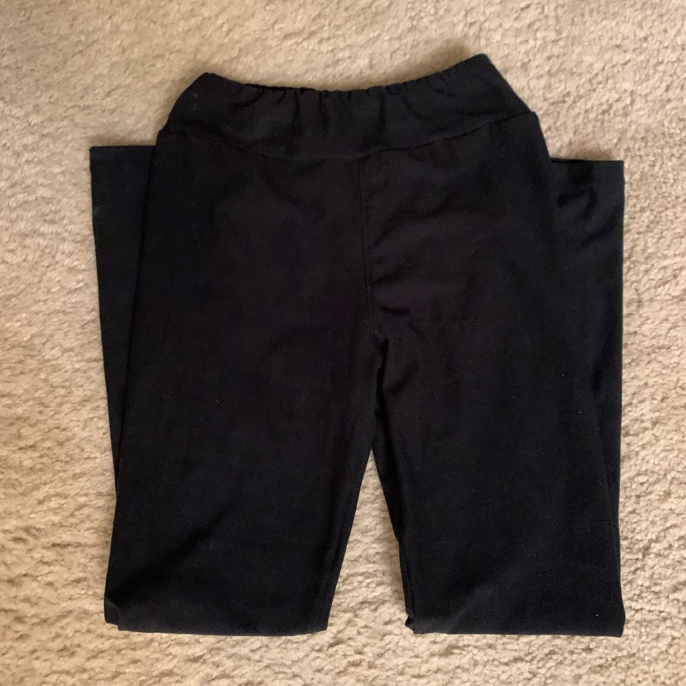 Lularoe teen black leggings cropped